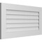 Ekena Millwork Vertical Surface Mount PVC Gable Vent: Non-Functional, w/3-1/2"W x 1"H, Standard Frame, 38"W x 20"H GVPVE38X2001SN - alternate 2